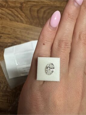 Loose Oval Lab Grown Diamond - F Color VVS1 - 1.07 ct